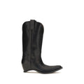 Black Calf Leather Bos Taurus Boots