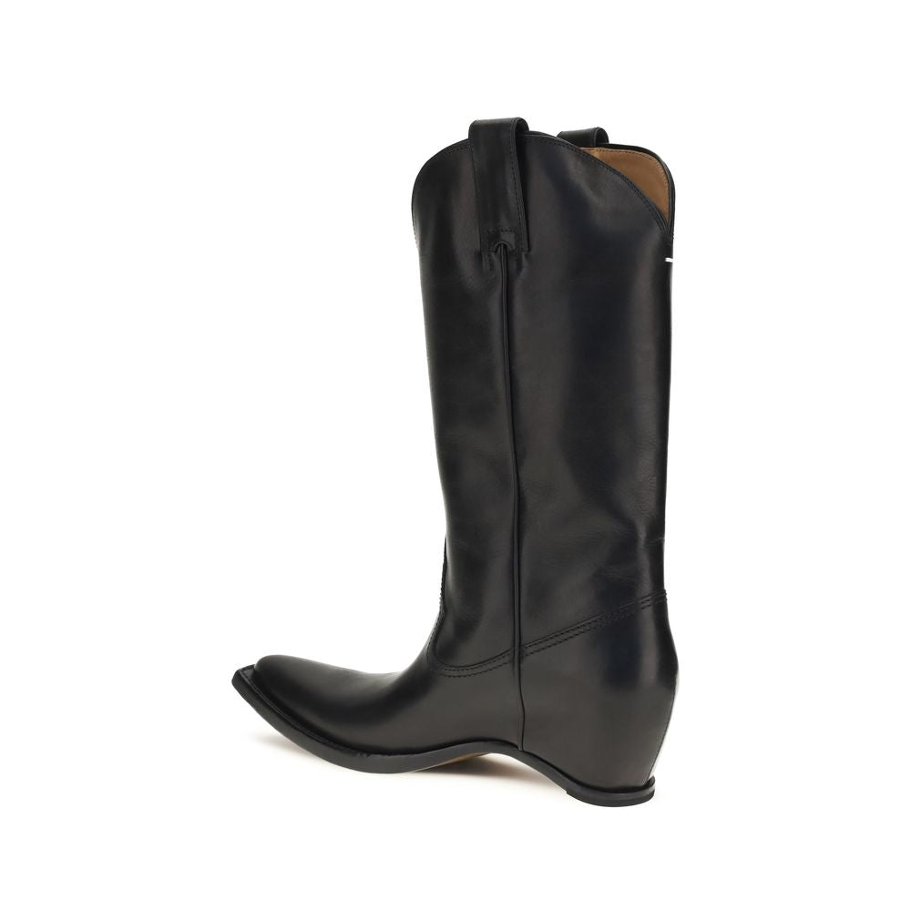 Black Calf Leather Bos Taurus Boots