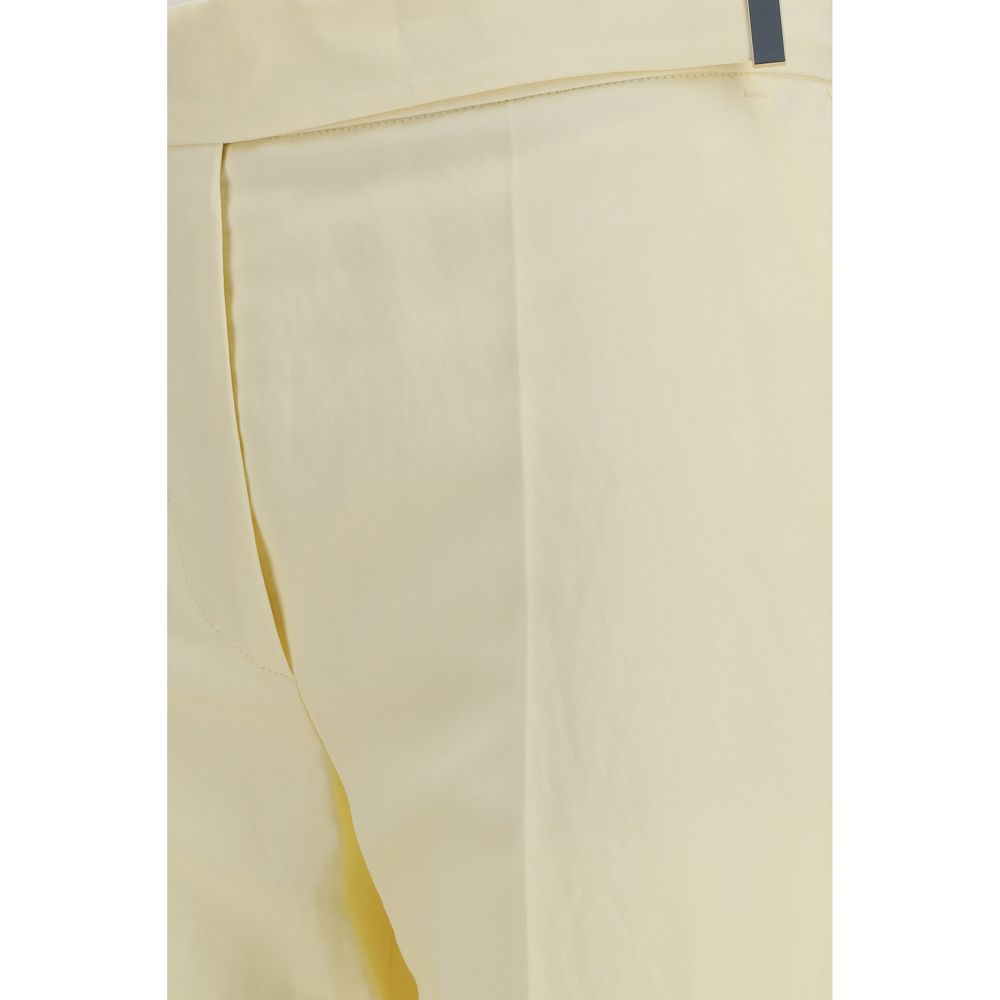 Bicolor Viscose Flared Pants