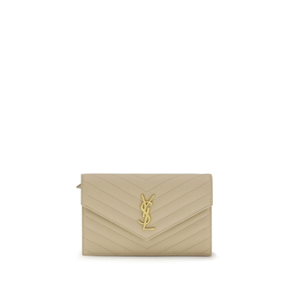 Beige Calf Leather Bos Taurus Shoulder Bag