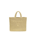 Beige Raffia Handbag
