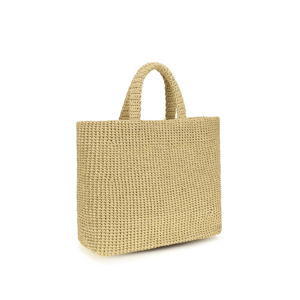Beige Raffia Handbag