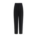 Black Linen Casual Pants
