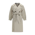 Beige Polyamide Trench Coat