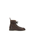 Black Calf Leather Bos Taurus Lace-Up Boots