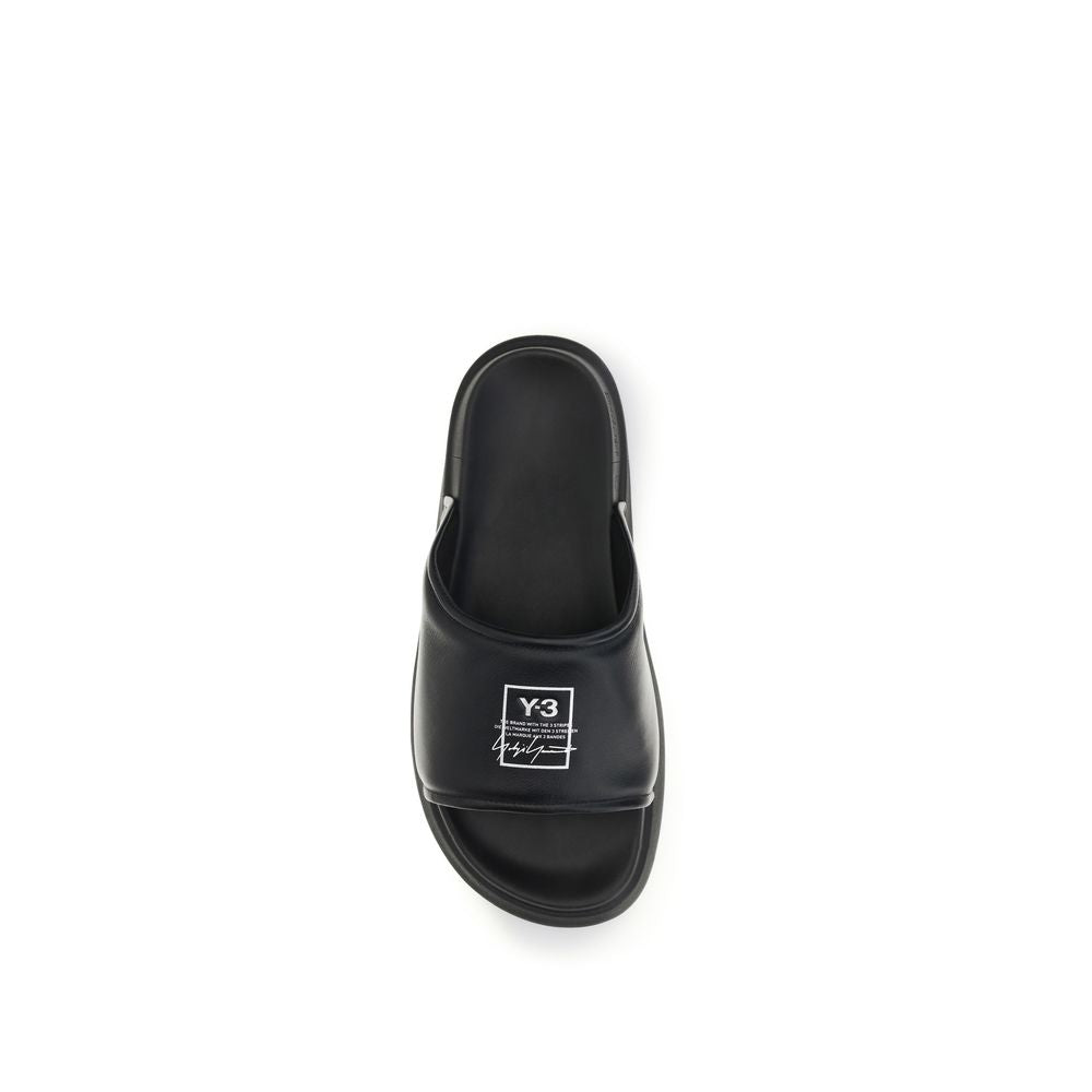 Black Calf Leather Bos Taurus Sandals