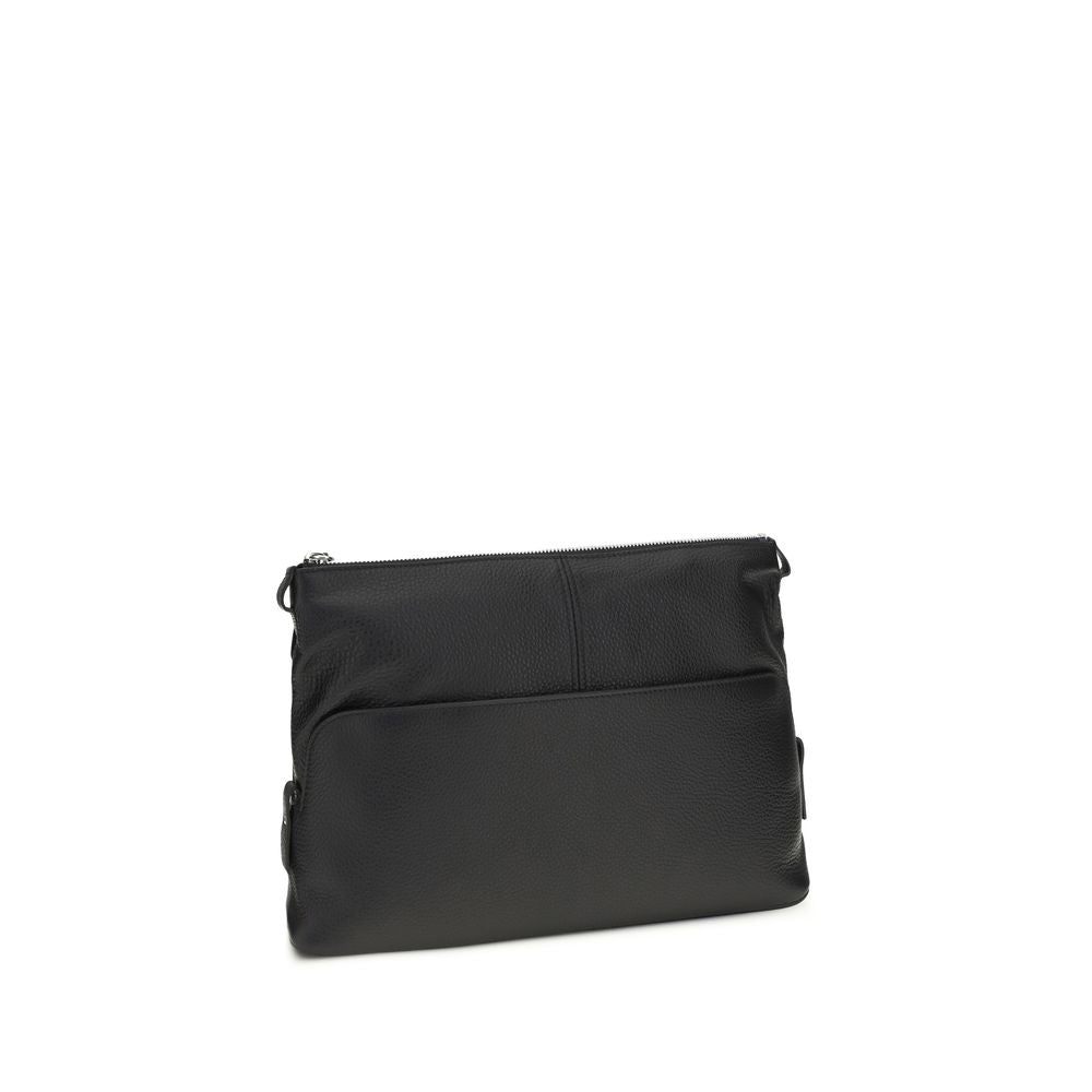 Black Calf Leather Bos Taurus Shoulder Bag