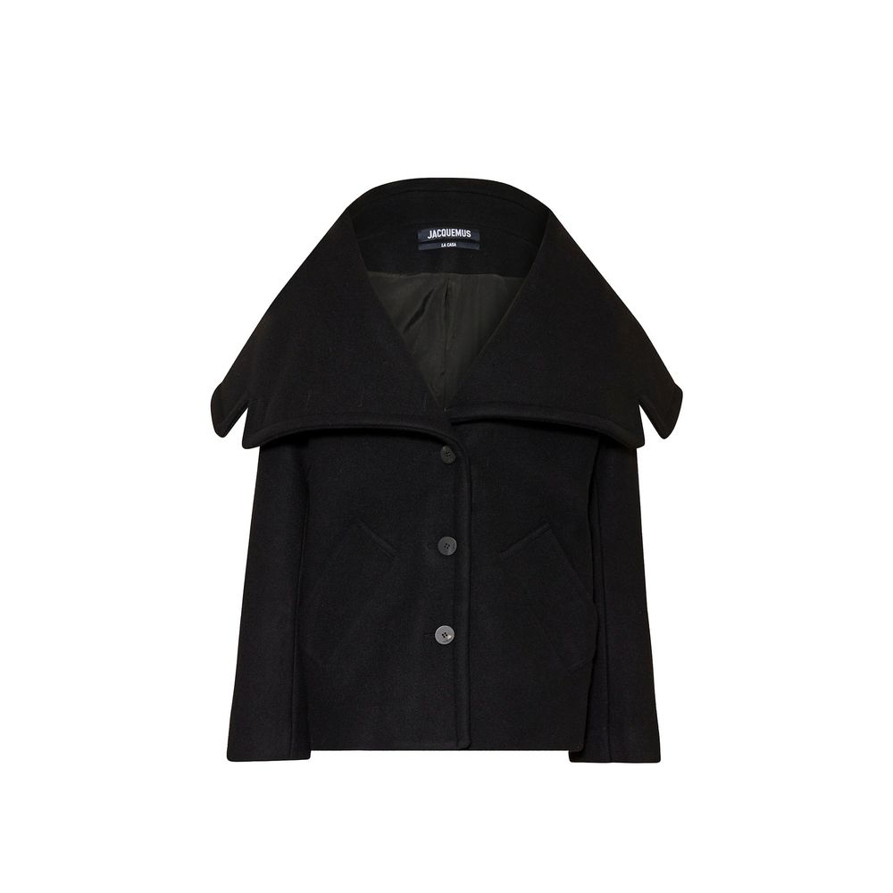 Black Virgin Wool Clothing