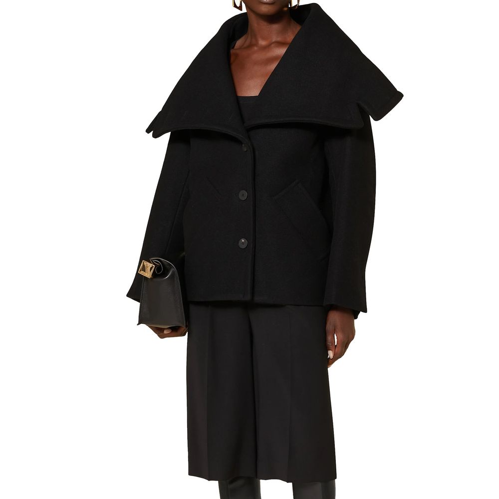 Black Virgin Wool Clothing