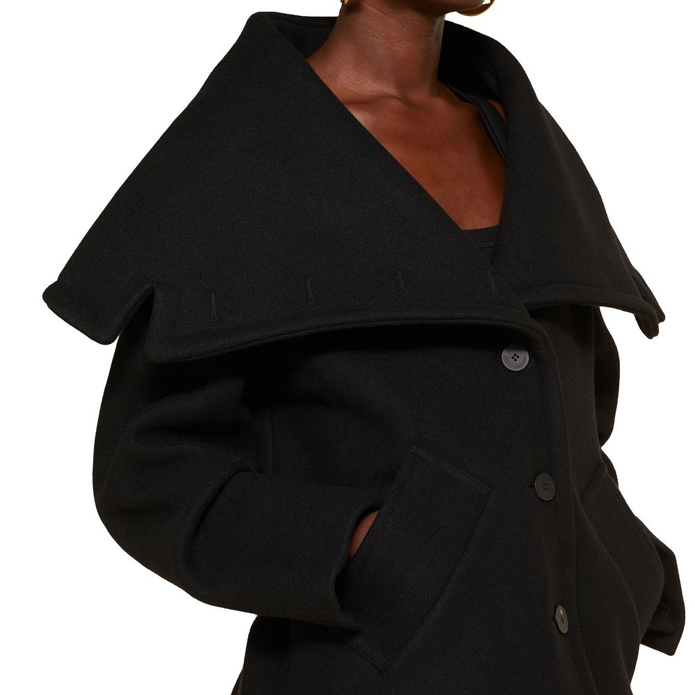 Black Virgin Wool Clothing