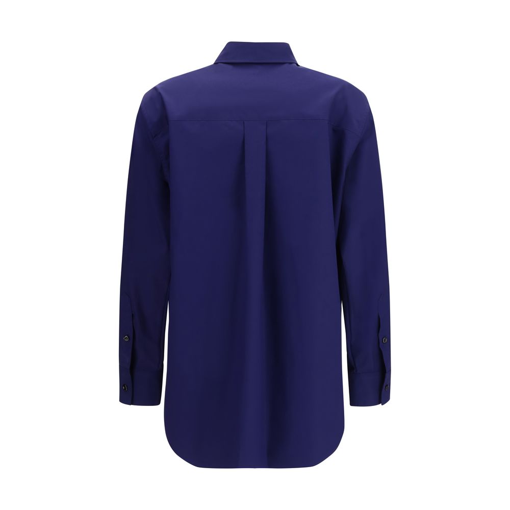 Blue Cotton Pattern Shirt