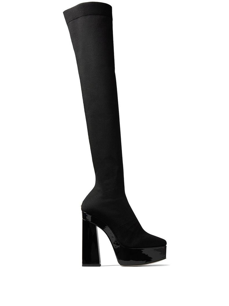 Black Fabric Over The Knee