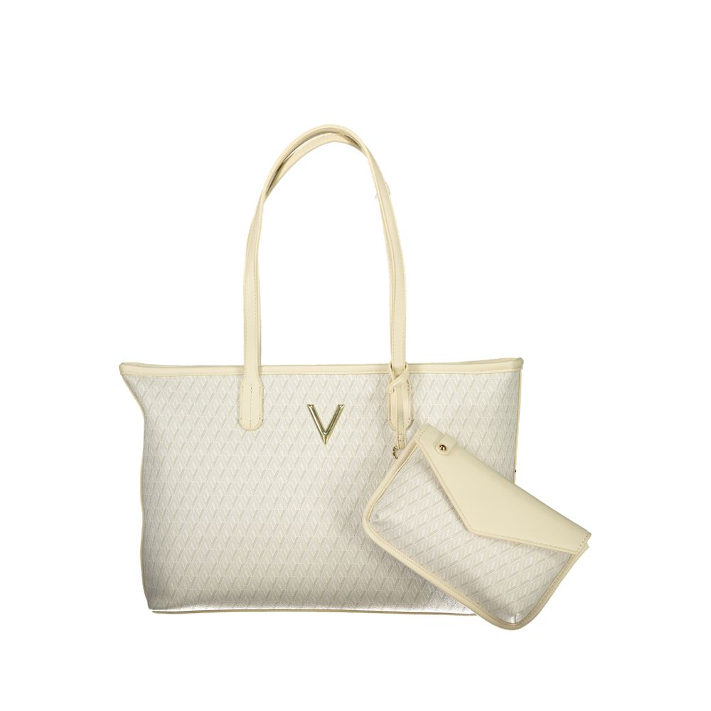 Beige Polyethylene Handbag