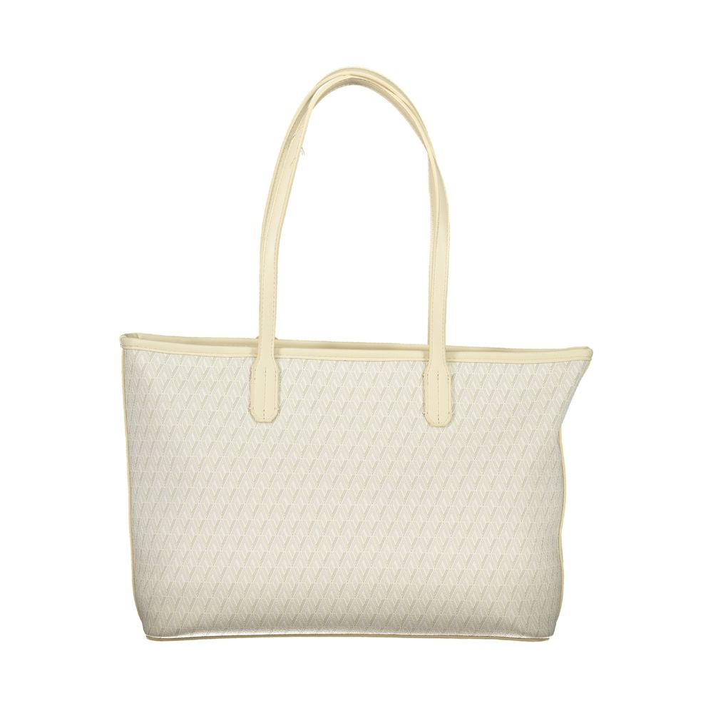 Beige Polyethylene Handbag