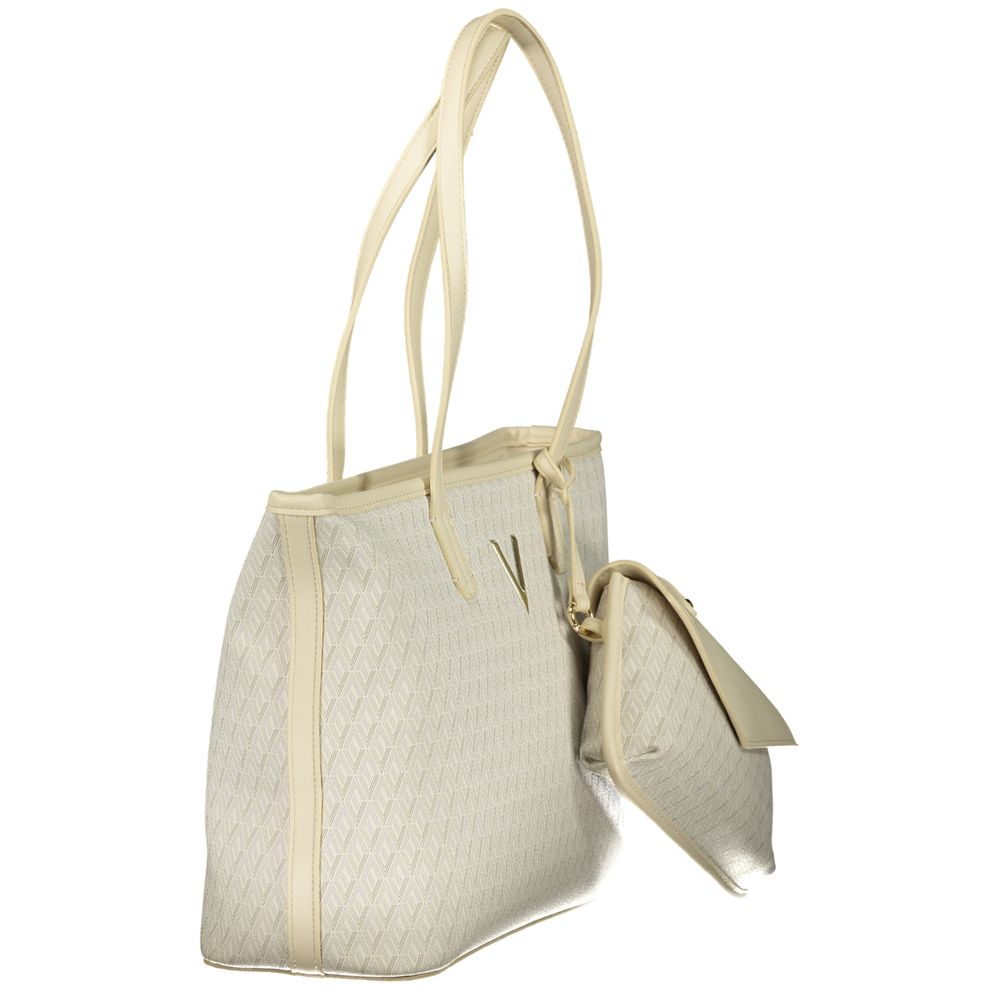 Beige Polyethylene Handbag