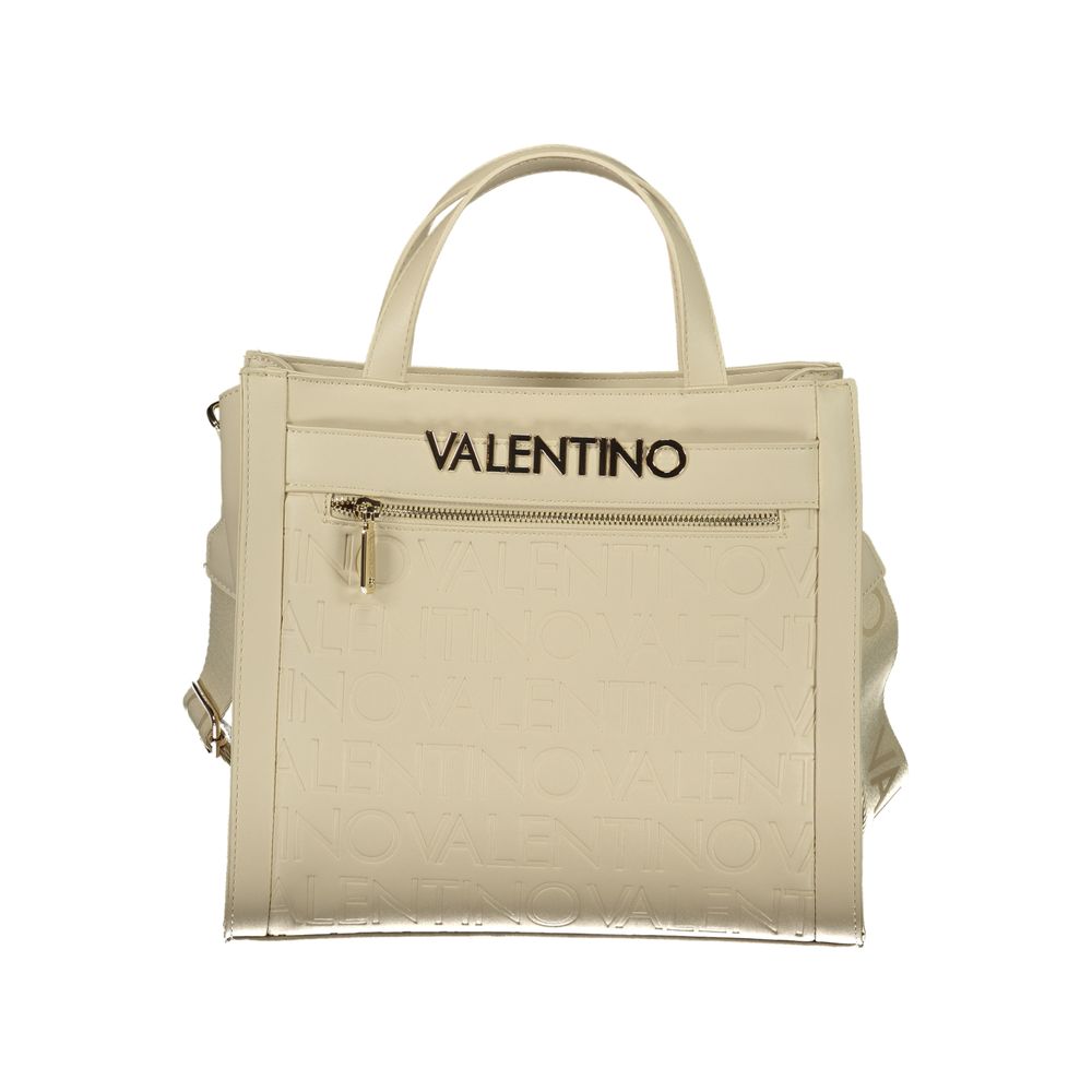 Beige Polyethylene Handbag
