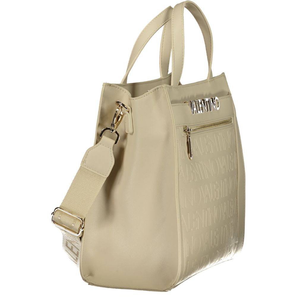 Beige Polyethylene Handbag