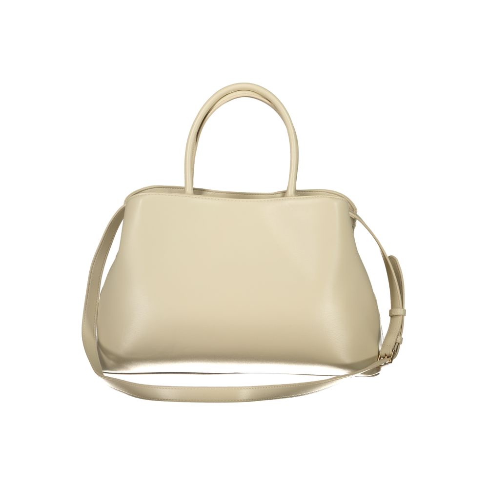 Beige Polyethylene Handbag