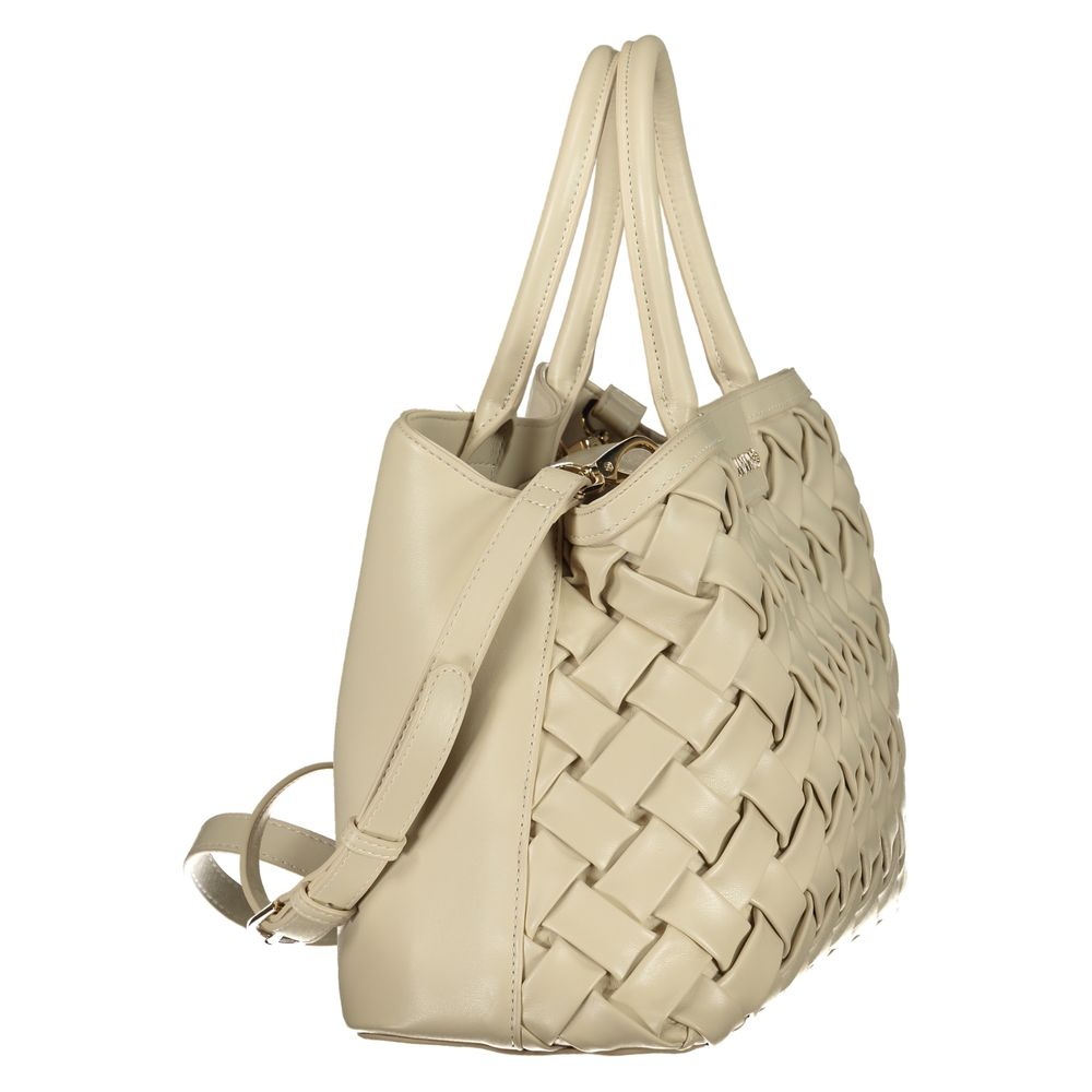 Beige Polyethylene Handbag