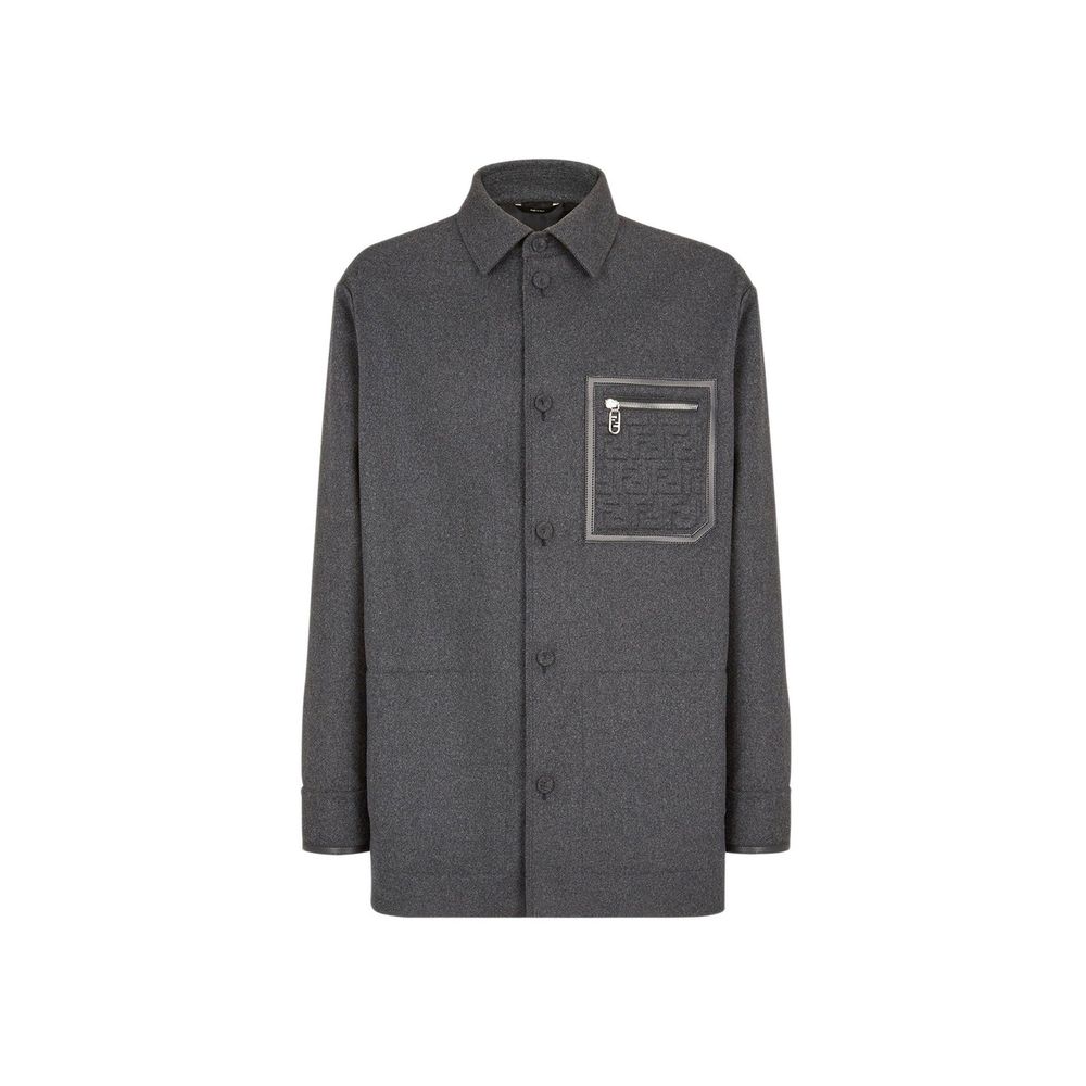 Gray Cashmere Jackets And Coat