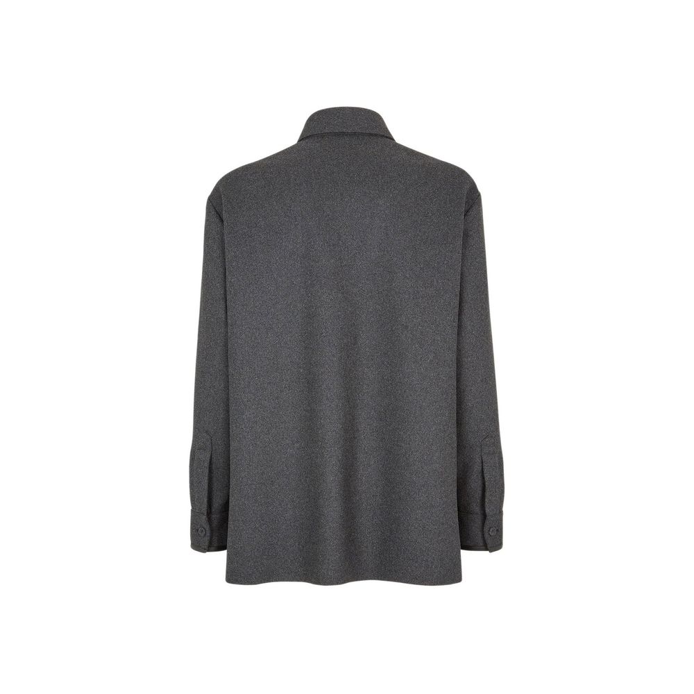 Gray Cashmere Jackets And Coat