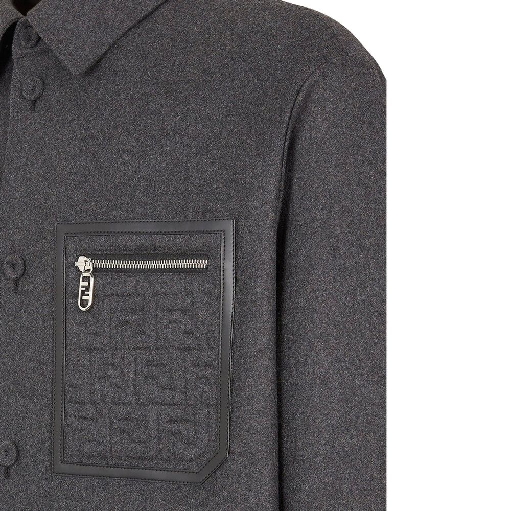 Gray Cashmere Jackets And Coat