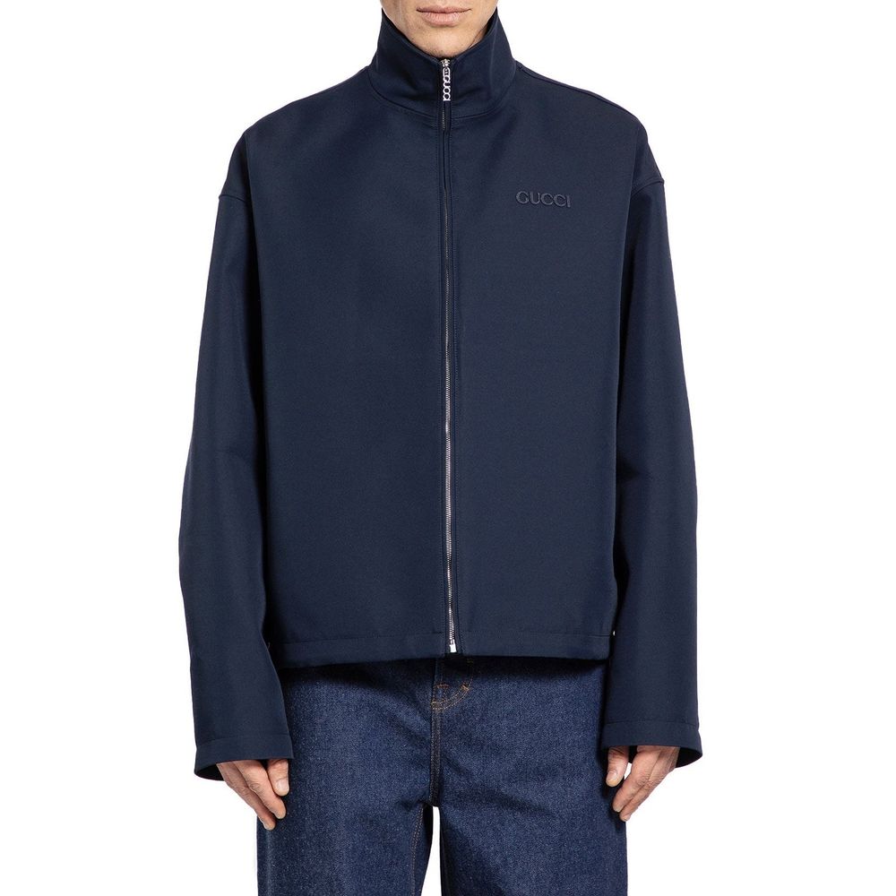 Blue Marabou Coat