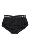 Black Logo Waistband Coulotte Panty Underwear