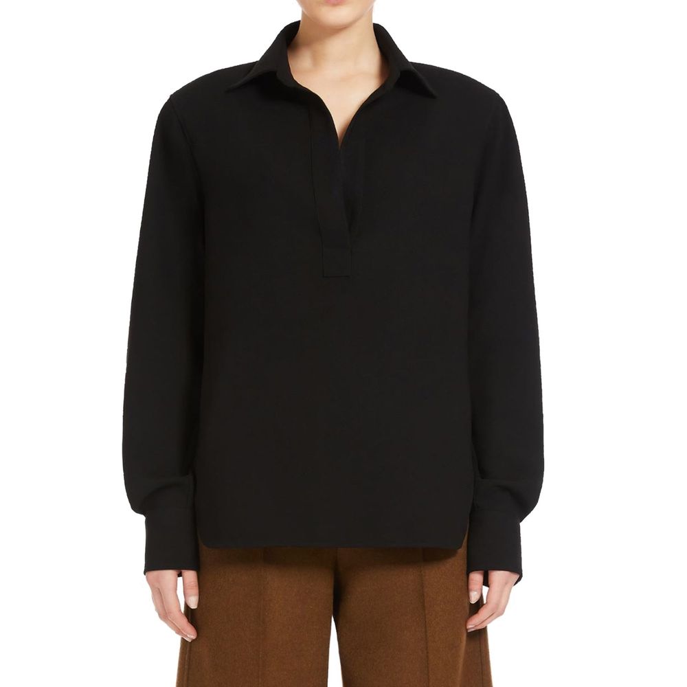 Black Cotton Dress Shirt