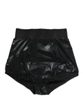 Black High Waisted Slip Girdle Panty Underwear