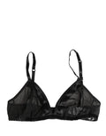 Black Nylon Stretch Soft Cup Brassiere Underwear