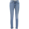 Blue Cotton Skinny Jeans