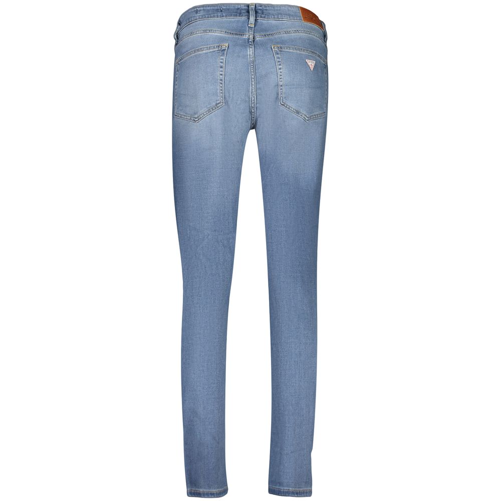 Blue Cotton Skinny Jeans
