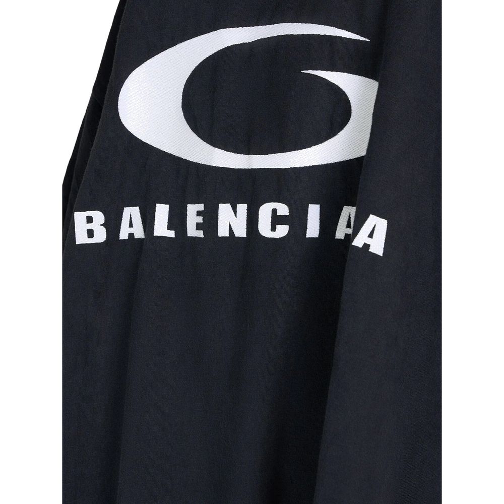 Black Cotton Casual Dress