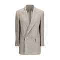 Beige Linen Blazer
