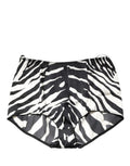 Black White Zebra High Waist Girdle Panty Underwear