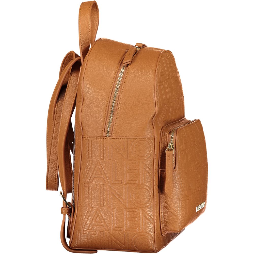 Brown Polyethylene Backpack