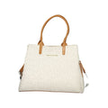 Beige Polyethylene Handbag