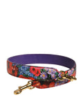 Multicolor Floral Leather Bag Accessory Shoulder Strap