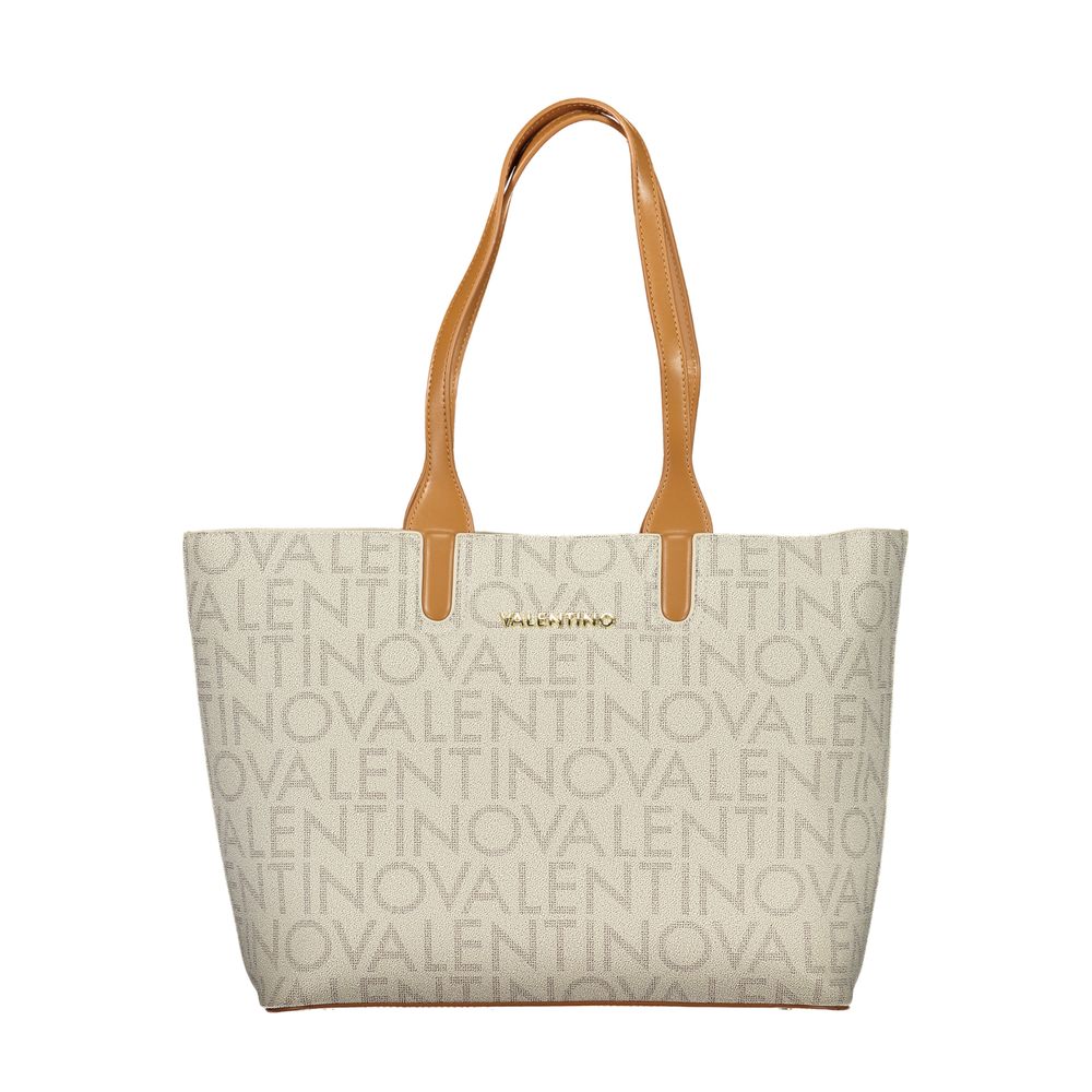 Beige Polyethylene Handbag