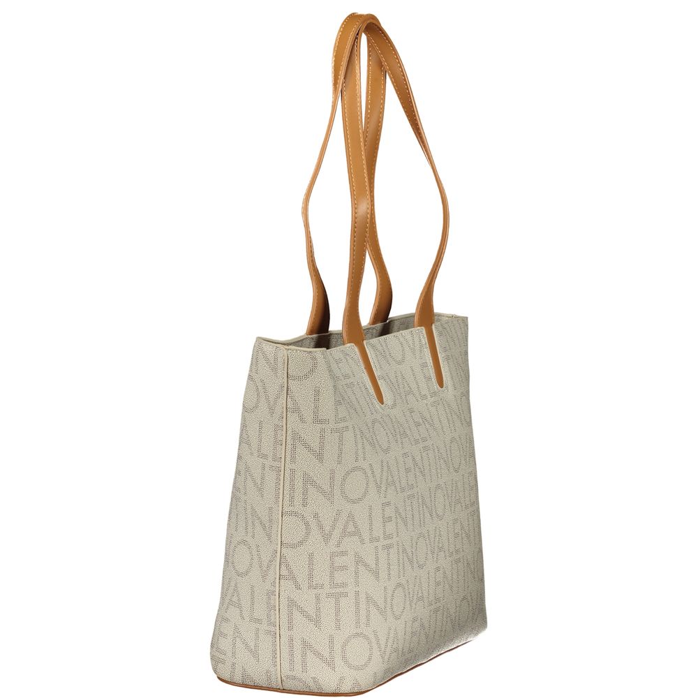 Beige Polyethylene Handbag