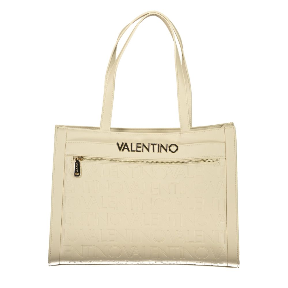 Beige Polyethylene Handbag