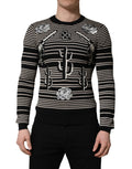 Multicolor Cashmere Striped CrewNeck Sweater
