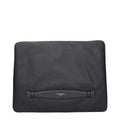 Gray Fabric Clutch Bag