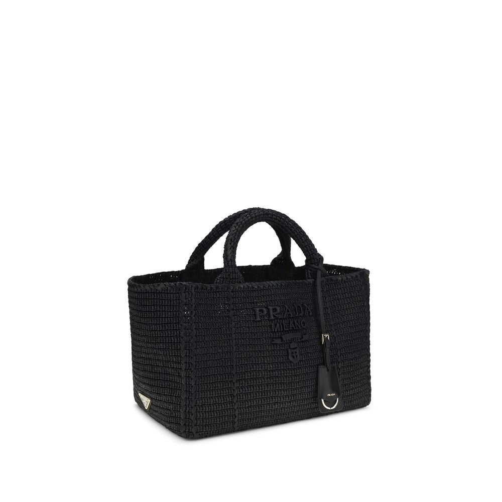 Black Viscose Handbag