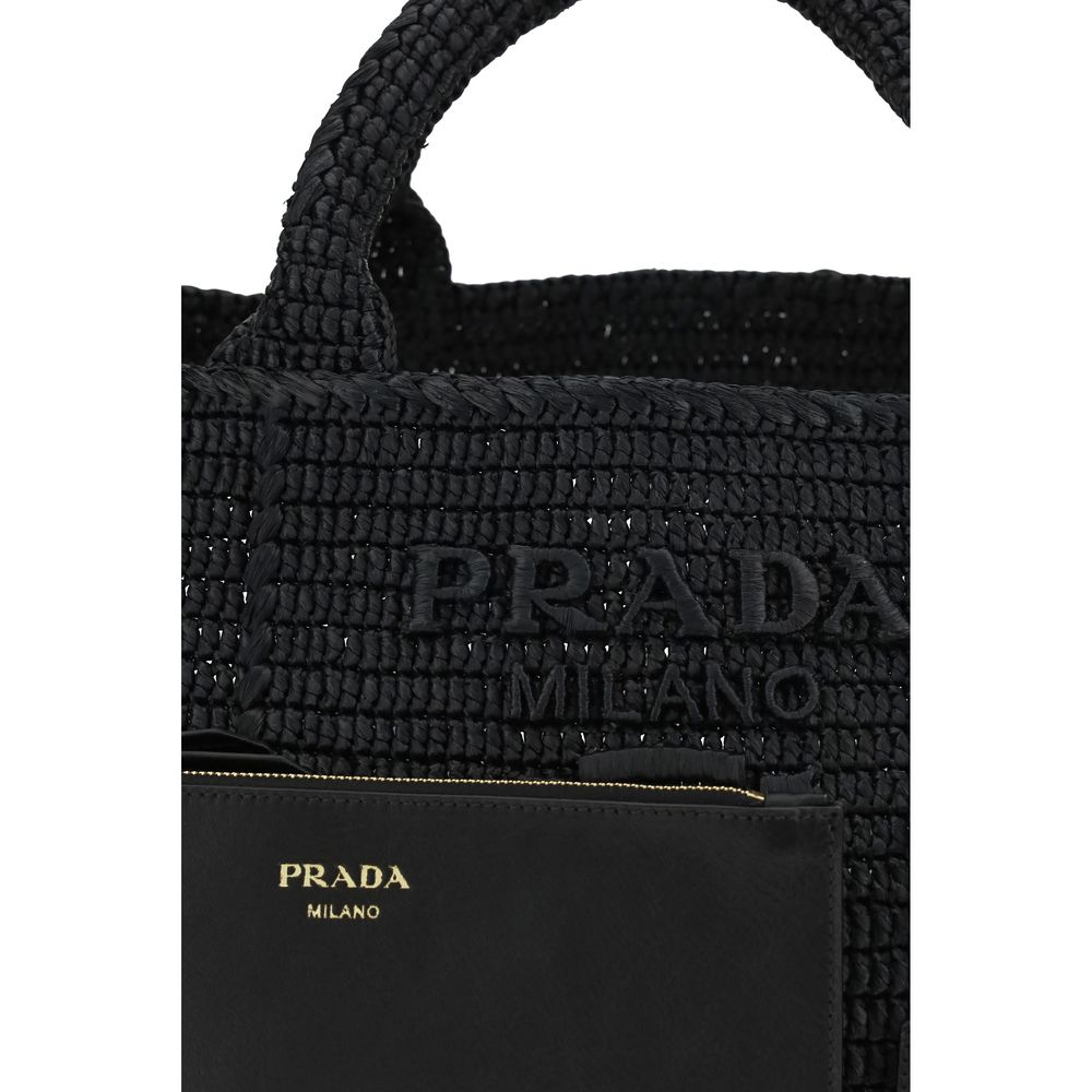 Black Viscose Handbag