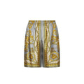 Gray Silk Bermuda Shorts