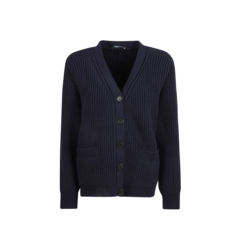 Blue Cotton Cardigan