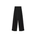 Black Cotton Casual Pants