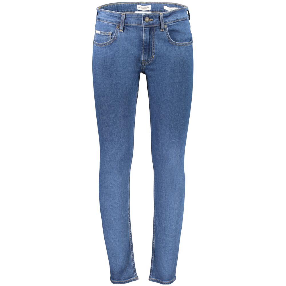 Blue Cotton Men's Jeans